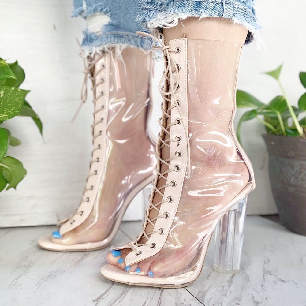 Clear Transparent Booties - Picture 2 of 6